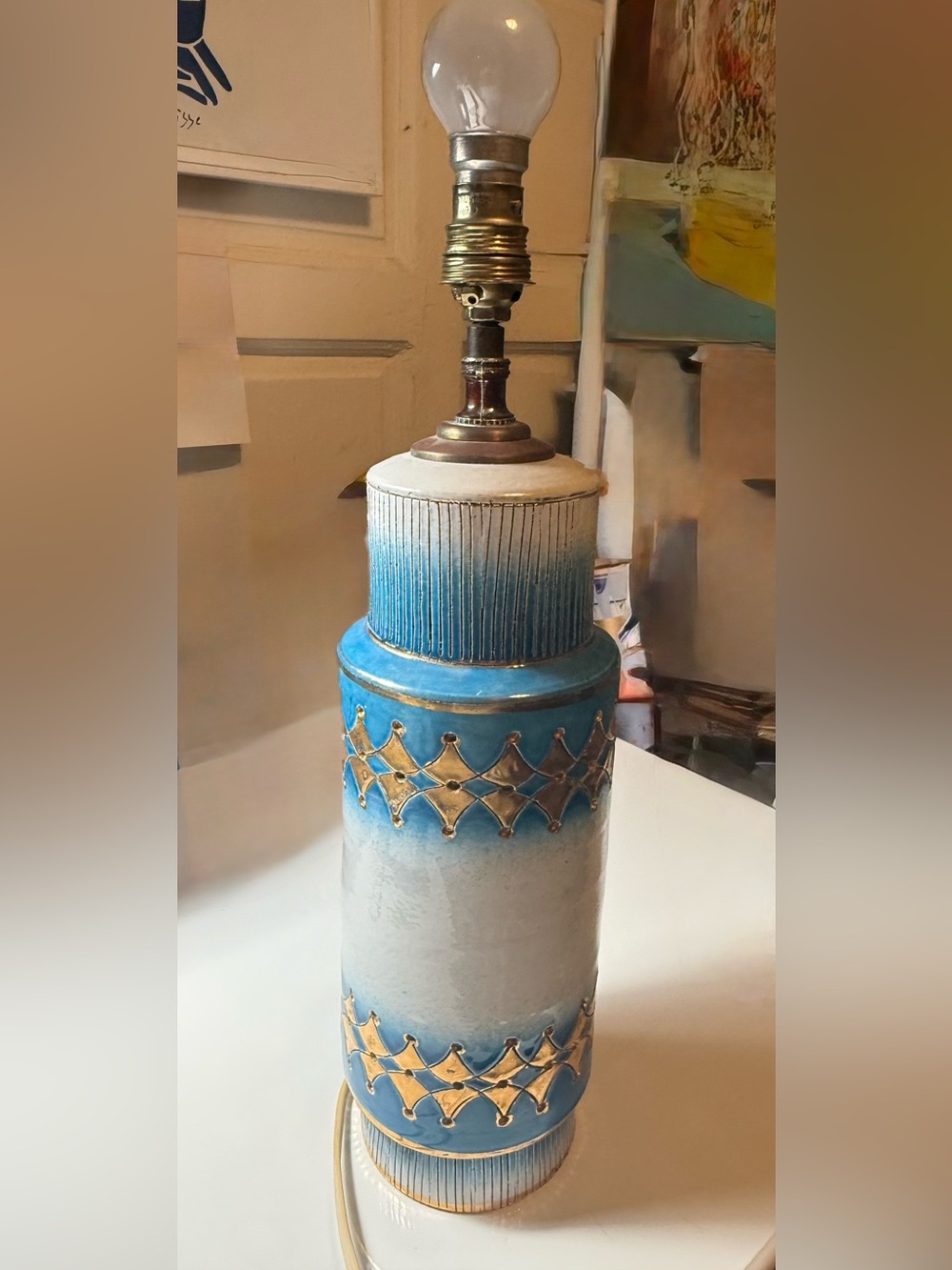 1960s Ceramic Lamp by Fratelli Fanciullacci